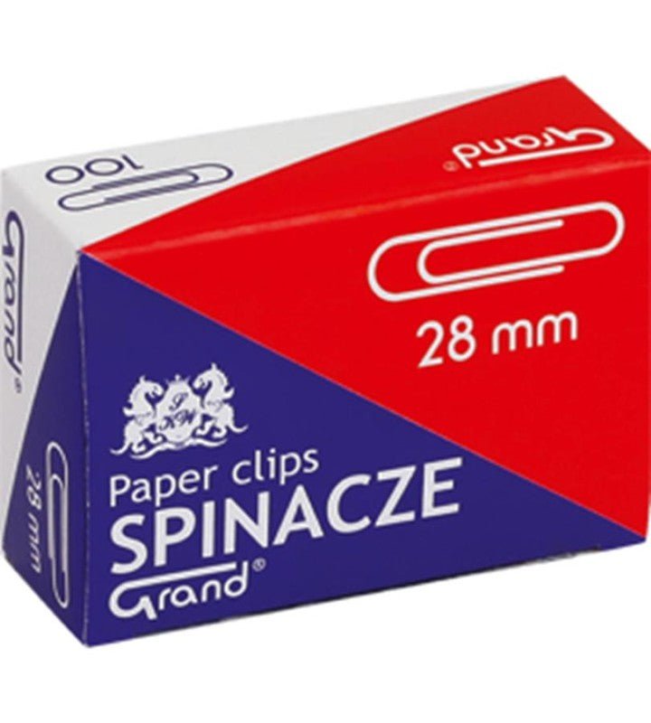 Spinacze okrągłe GRAND 28 mm 100 szt. - Spinacze