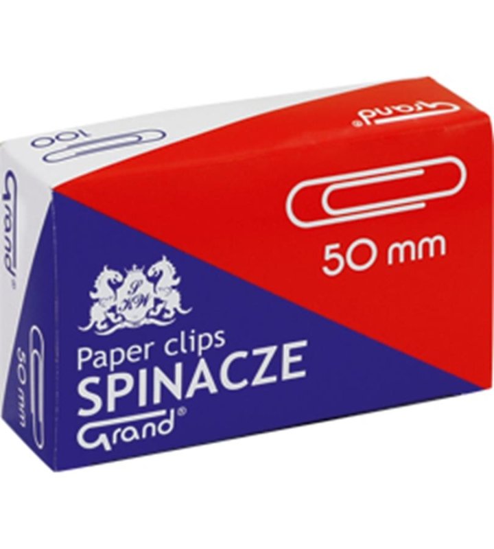 Spinacze metalowe okrągłe 50mm 100 szt. 1szt - Spinacze
