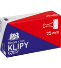 Klipy metalowe GRAND 25 mm czarne op.12 szt. - Akcesoria biurowe