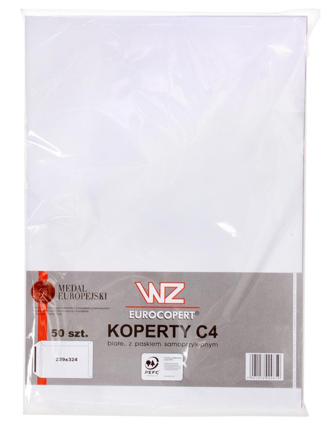 KOPERTA C4 HK BIA WZ FOL OP50SZT