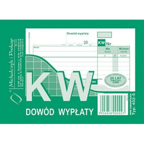 Druk Dowód Wpłaty KW - Druki i formularze