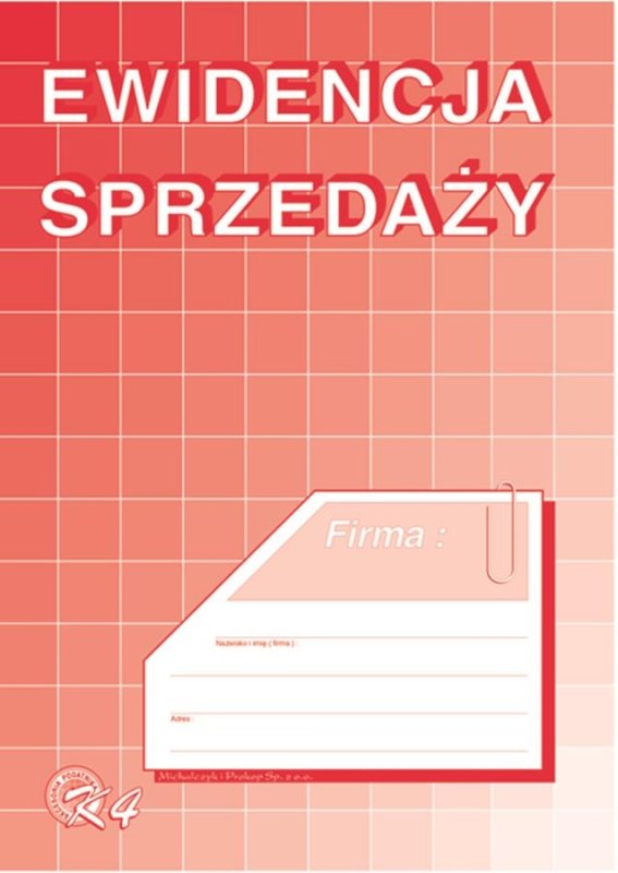 Druk Ewidencja Sprzedaży A5 - Druki i formularze