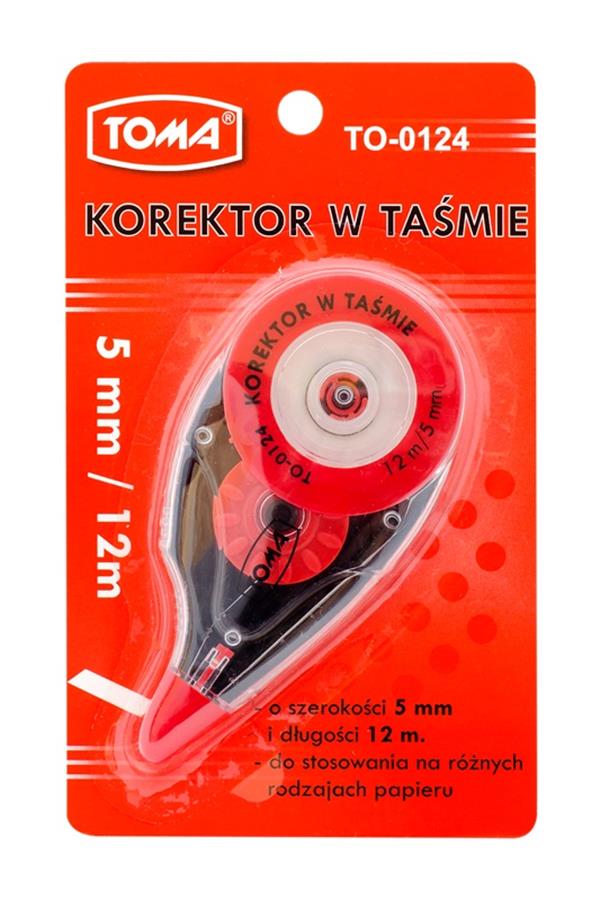 Korektor w taśmie 5 mm x 12 m | Toma TO-0124
