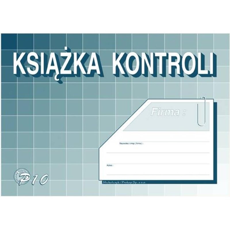 Druk Książka Kontroli A5 P-10U Michalczyk & Prokop - Druki biurowe