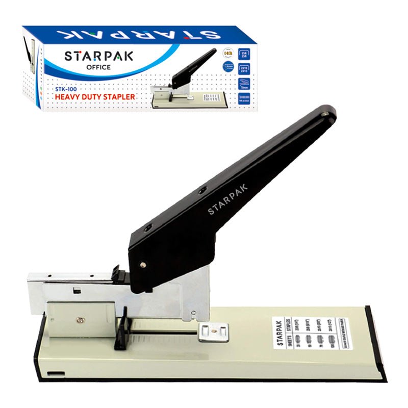 Zszywacz metalowy Starpak 100 kartek 23/6-13 czarny - Zszywacze