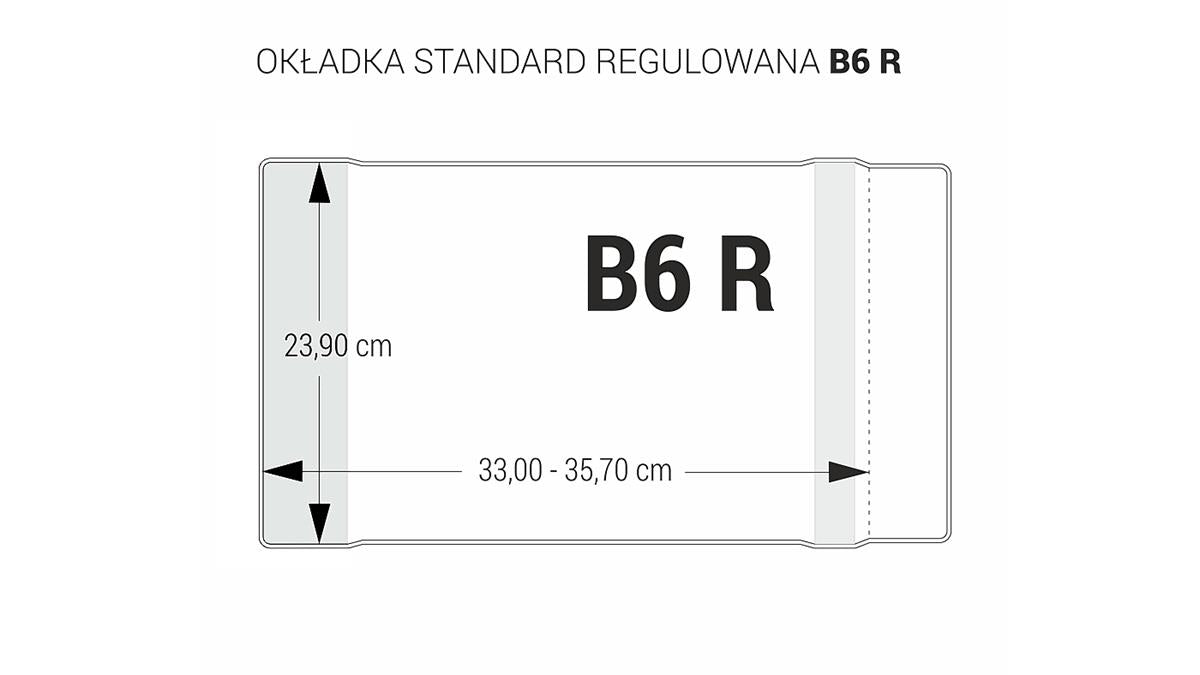Okładka szkolna regulowana B6 bezbarwna 239