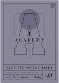Blok techniczny A4 10 kartek 240g Academy | Interdruk