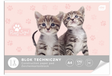 Blok techniczny A3 10 kartek biały | Interdruk
