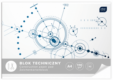 Blok techniczny A3 10 kartek biały | Interdruk - Zeszyty i blokiTygrysek Biuro Serwis