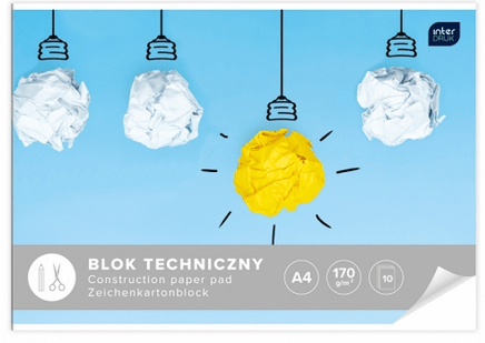 Blok techniczny A3 10 kartek biały | Interdruk - Zeszyty i blokiTygrysek Biuro Serwis
