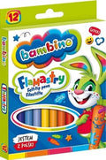 Flamastry Bambino 12 kolorów zmywalne dla dzieci - Przybory szkolneTygrysek Biuro Serwis