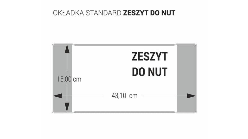 Okładka na zeszyt do nut bezbarwna - Artykuły papierniczeTygrysek Biuro Serwis
