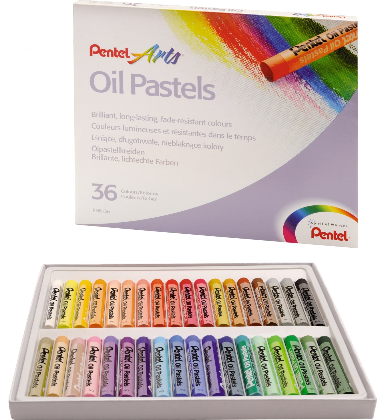 Pastele olejne 36 kolorów | Pentel