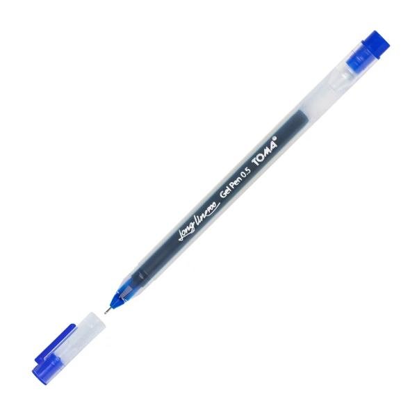 Długopis żelowy Toma Long Line 700 niebieski 0,5 mm - Długopisy i pióra