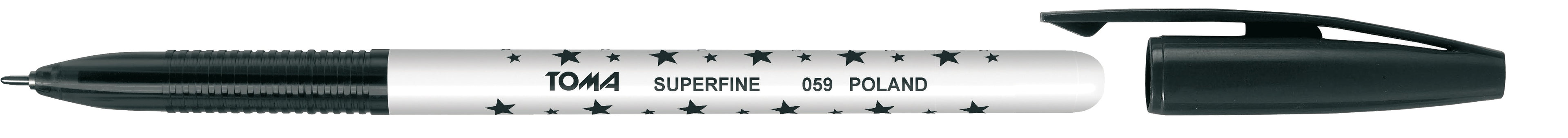 Długopis Toma Super-Fine 059 czarny 0,5 mm