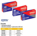 Zszywki Grand 24/6 cynkowane 1000 szt. - Zszywki