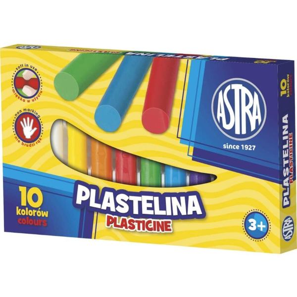 Plastelina Astra 10 kolorów - Masa plastycznaTygrysek Biuro Serwis