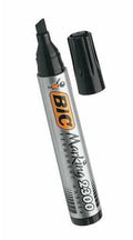 Marker permanentny BIC – ścięta końcówka, czarny - Markery i pisaki