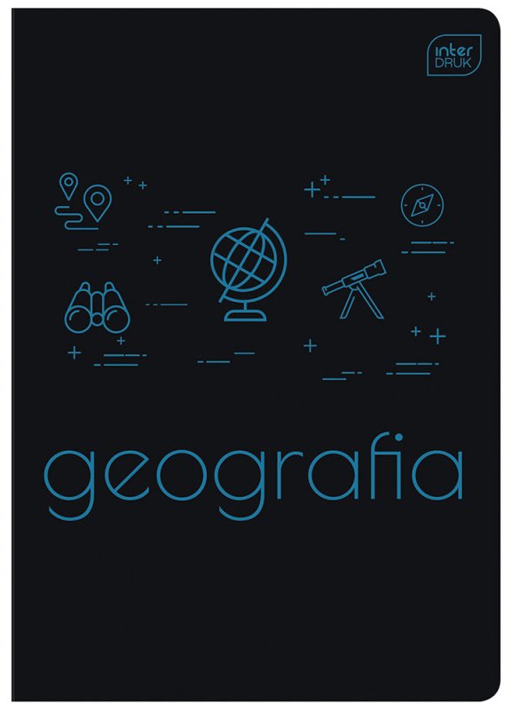Zeszyt A5 60 kartek w linie Geografia – Interdruk 70g UV - Zeszyty i blokiTygrysek Biuro Serwis
