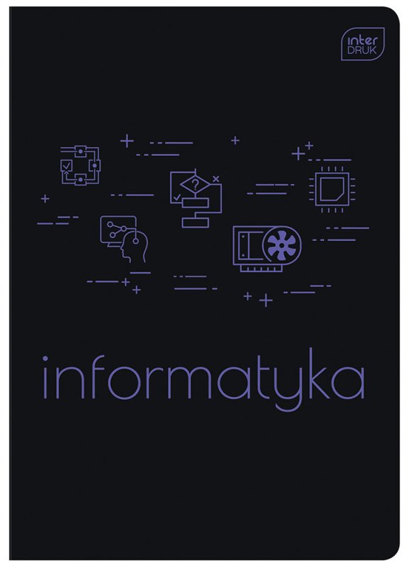 Zeszyt A5 60 kartek w linie Informatyka – Interdruk 70g UV - Zeszyty i blokiTygrysek Biuro Serwis